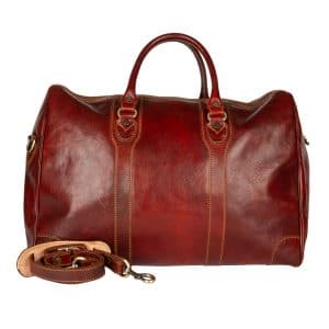 Olasz Bőr Utazótáska Barna
