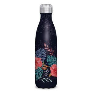 Ars Una duplafalú fémkulacs-500ml Trópusi virágos