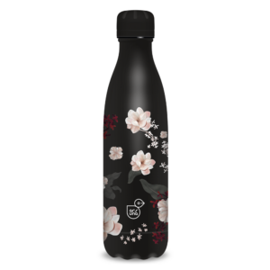 ARS UNA DUPLAFALÚ FÉMKULACS-500ML  FLOWERY BLACK
