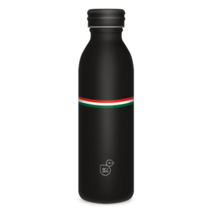 ARS UNA DUPLAFALÚ FÉMKULACS-600ML FLAG-BLACK