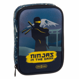 Ars Una Többszintes tolltartó Ninjas in the dark