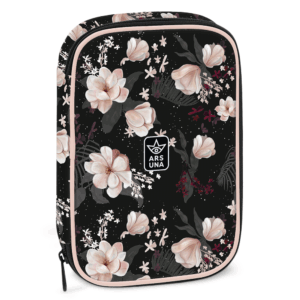 Ars Una többszintes tolltartó Flowery black