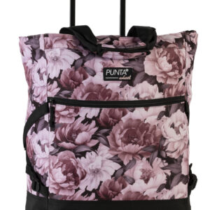 Punta mintás Bevásárlókocsi Lila Virágos