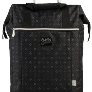 Punta Big Wheel Bevásárlókocsi Fekete mintás