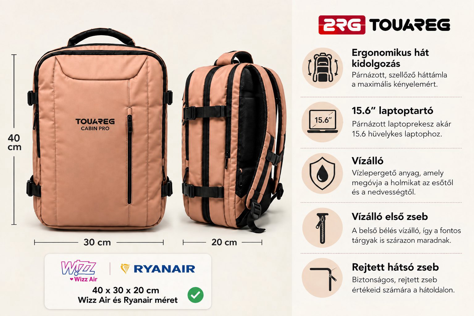 Touareg Cabin Pro Hátizsák - Image 6